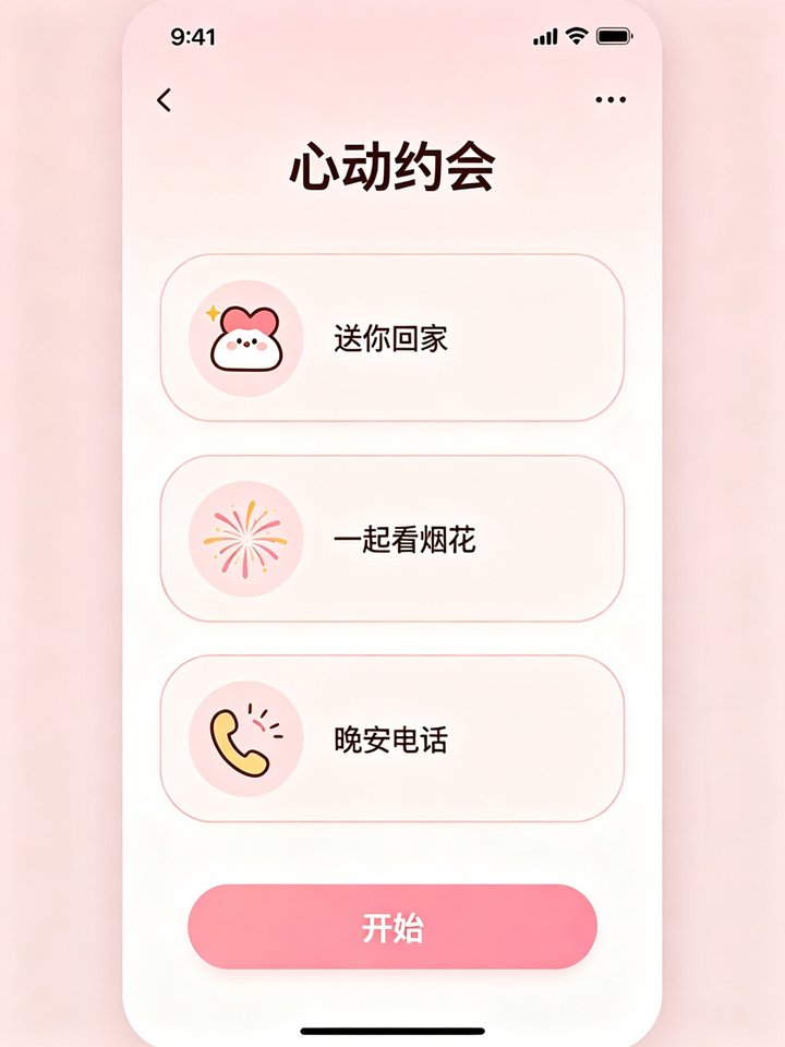 bimobimo ai心动约会互动任务界面截图